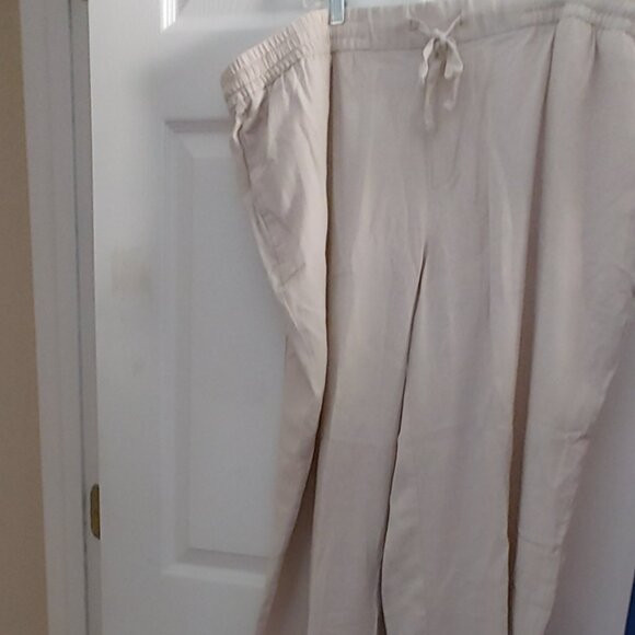 Old Navy Pants - Old Navy Wide Leg Linen Blend pants 3x